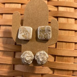 Handmade Polymer Clay Earring Studs